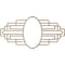 Ekena Millwork Elizabeth Wood Fretwork Pierced Ceiling Medallion, Red Oak, 40"W x 20"H x 11"IW x 19"IH x 3/8"T CMWP40X20X0375EBRO - alternate 4